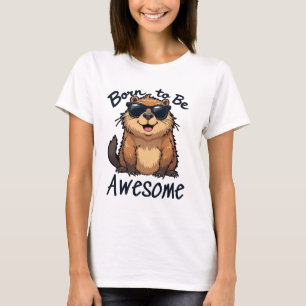 Né pour être génial - T-shirt des amoureux de Capy