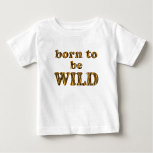 Né pour être sauvage - Tigerprint Baby Lap T-Shirt