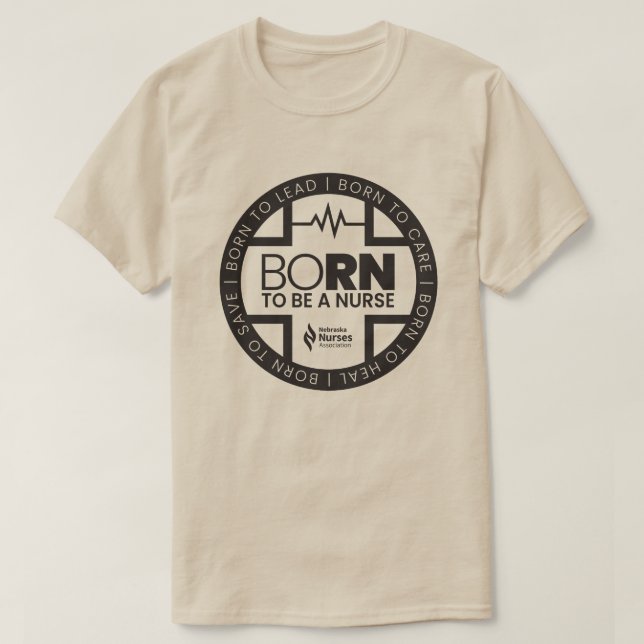 Né Pour Être Une Infirmière T-Shirt De Couleur Cla (Design devant)