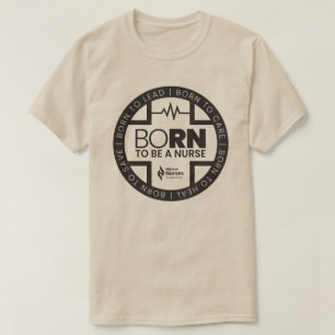 Né Pour Être Une Infirmière T-Shirt De Couleur Cla