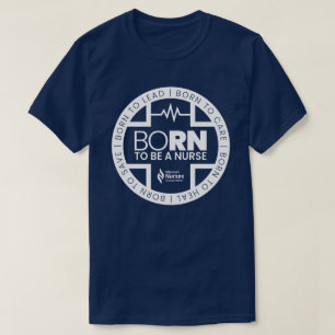 Né Pour Être Une Infirmière T-Shirt De Couleur Som