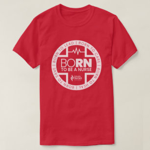 Né Pour Être Une Infirmière T-Shirt De Couleur Som