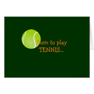 Né pour jouer à la carte de tennis