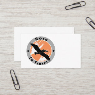 Né pour Voyage carte de visite
