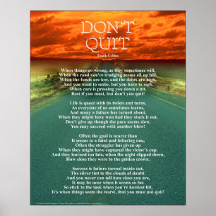 Ne quittez pas - affiche de 16 po x 20 po