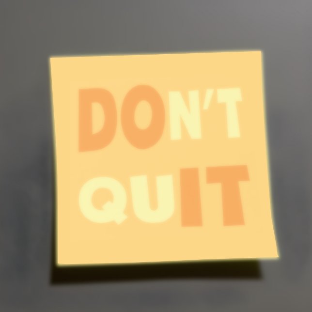 Ne renonce pas, fais-le Notes motivantes Post-it (Empower and Encourage 🍊💪)