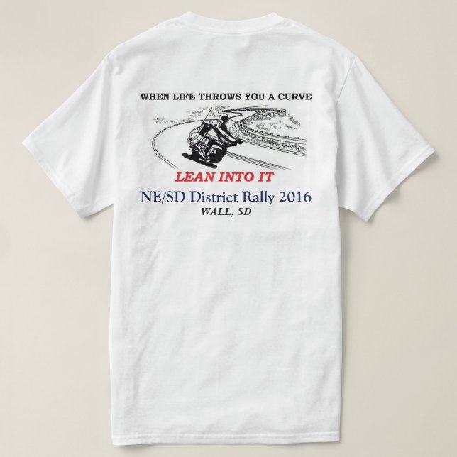 NE/SD Bezirks-Kundgebungs-Shirts T-Shirt (Design Rückseite)