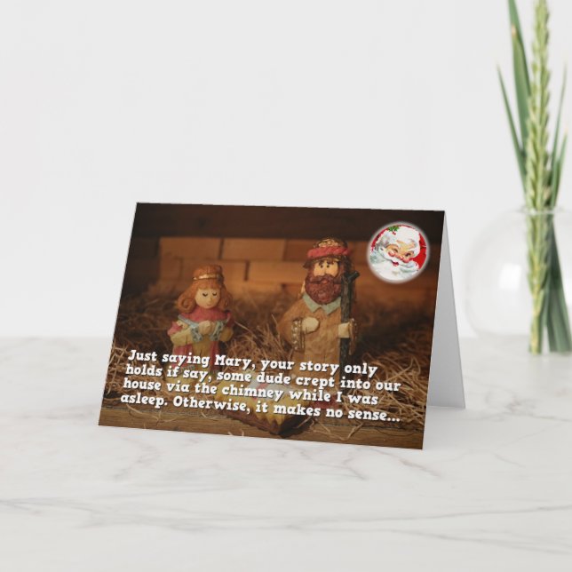 Ne semble aucun raisonnable Mary, carte de Noël (Devant)