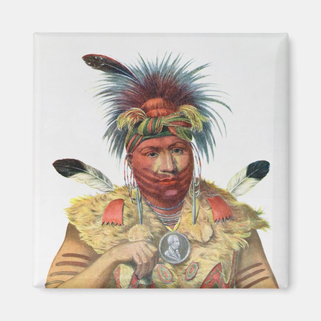 Ne-Sou-A-Quoit, ein Fuchsleiter Magnet (Vorne)