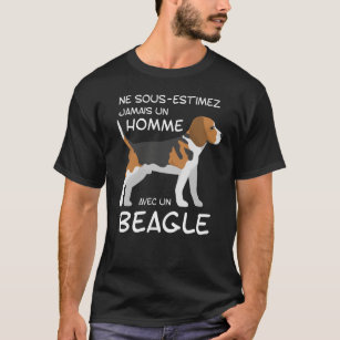 Ne Sous-estimez Jamais Un Homme Avec Un Beagle T-Shirt
