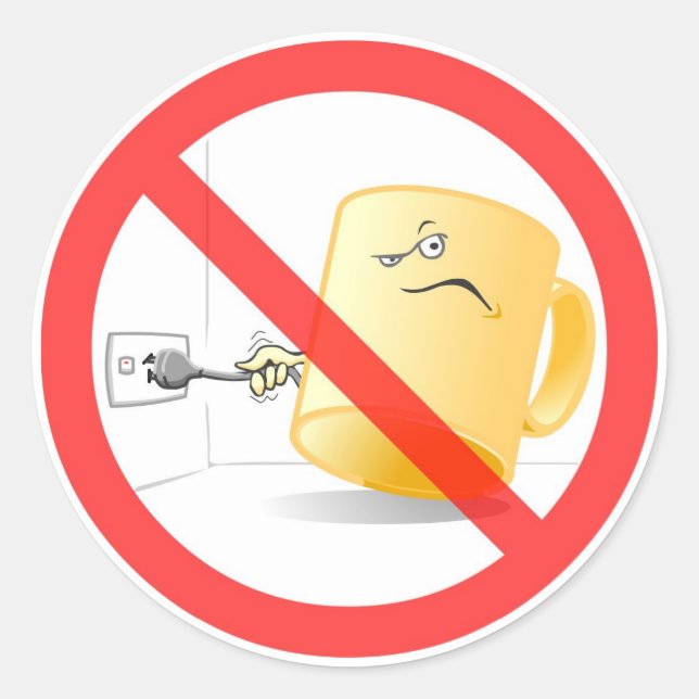 Ne soyez pas un Mug, utilisez le Plug ! Sticker co (Devant)