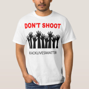 Ne tirez pas le T-shirt noir de matière des vies