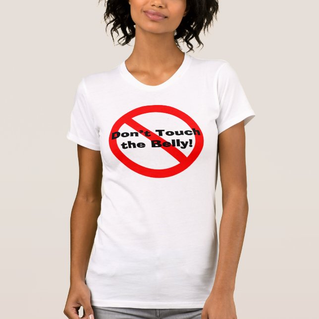 Ne touchez pas le T-shirt de maternité de (Devant)