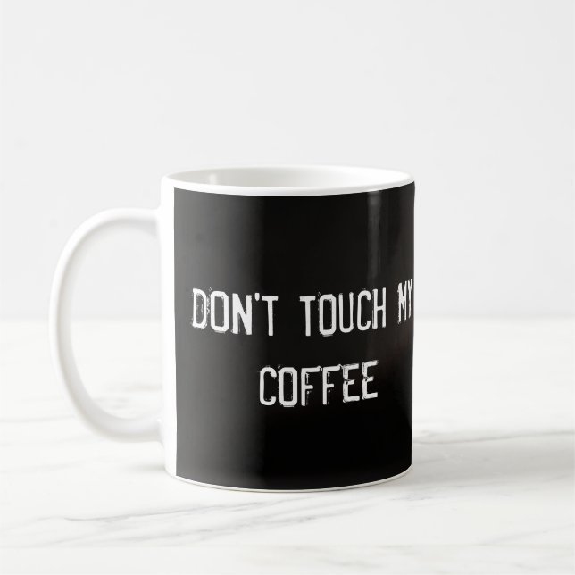 Ne touchez pas mon café, tasse à café de chat rebo (Gauche)