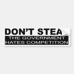 Ne vole pas le gouvernement hait le bumper Sticker