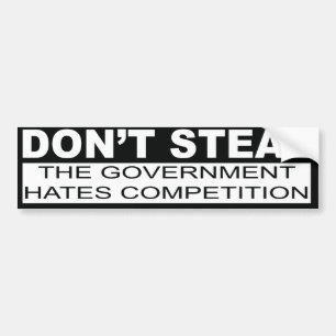 Ne vole pas le gouvernement hait le bumper Sticker
