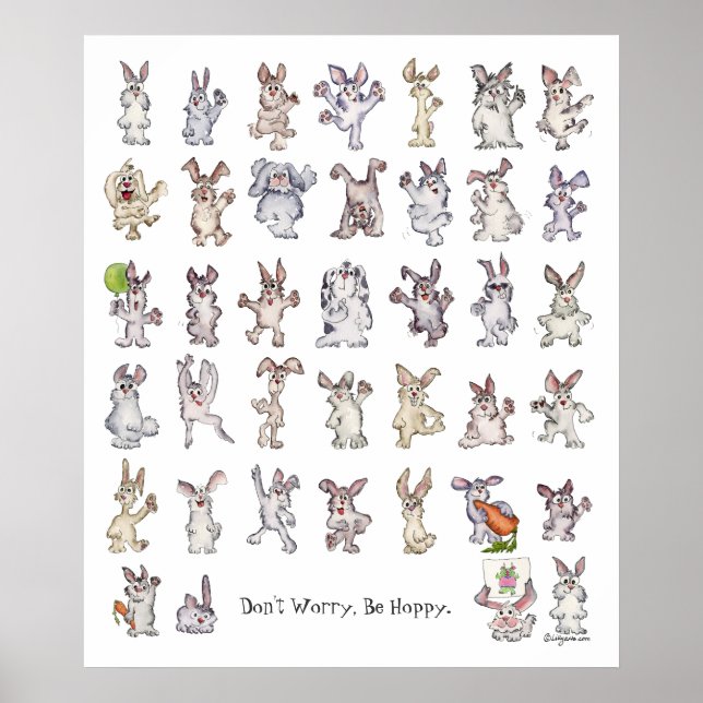 Ne vous inquiétez pas être Hoppy Poster (Devant)