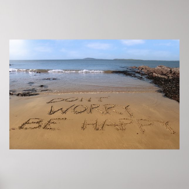 ne vous inquiétez pas poster happy (Devant)