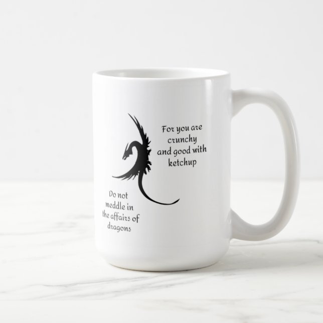 Ne vous mêlez pas des affaires de dragons mug (Droite)