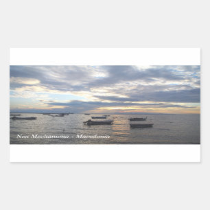 Nea Mechaniona - Mazedonien Rechteckiger Aufkleber