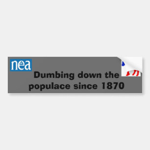 nea u. dnc, die hinunter den Bevölkerungsaufkleber Autoaufkleber