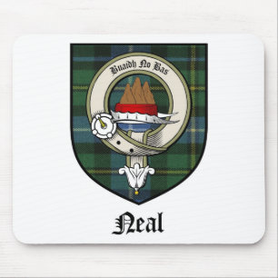 Neal-Clan-Wappen-AbzeichenTartan Mousepad