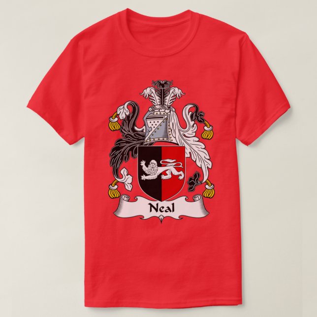 Neal Coat of Arms Familienwappen T-Shirt (Design vorne)
