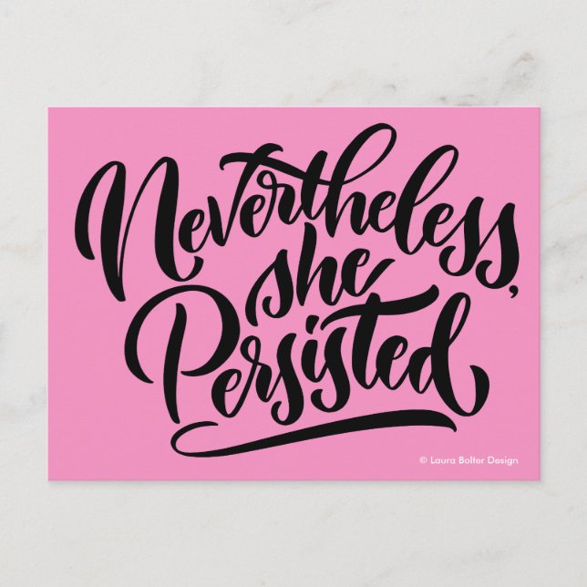 Néanmoins, Elle A Persisté Les Cartes Postales (Devant)