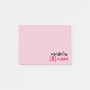 Néanmoins, elle a persisté Post-it® Notes 4 x 3