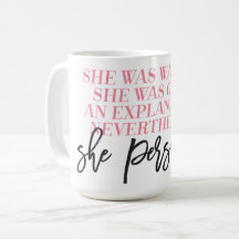 Néanmoins elle a persisté tasse