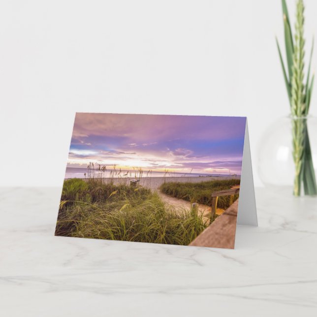 Neapel Beach Shore and Calm Ocean | Florida Karte (Vorderseite)