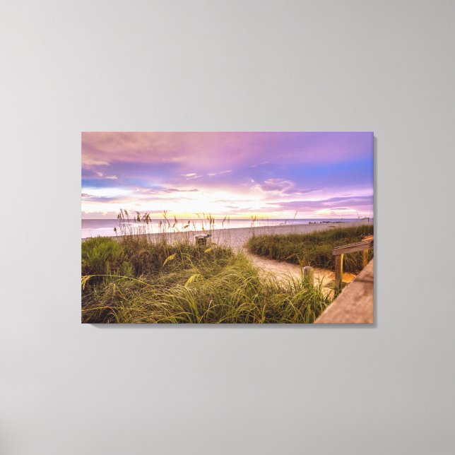Neapel Beach Shore and Calm Ocean | Florida Leinwanddruck (Vorderseite)