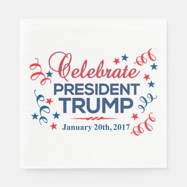 Neapel Celebrate Trump Serviette (Vorderseite)