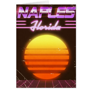 Neapel Florida 1980er Reiseplakat
