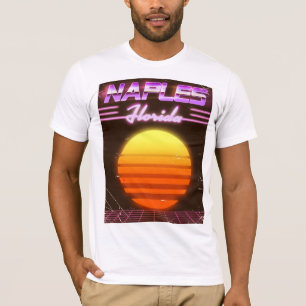 Neapel Florida 1980er Reiseplakat T-Shirt