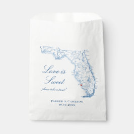 Neapel Florida Elegante Karte Hochzeit Geschenktütchen