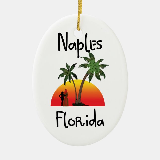 Neapel Florida Keramikornament (Vorne)