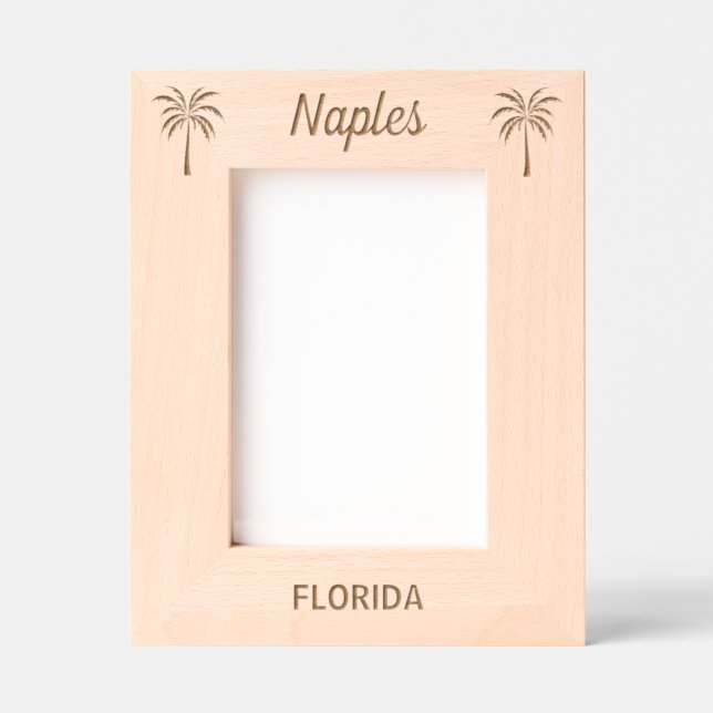 Neapel Florida Lasergravierter Rahmen (Vorderseite)