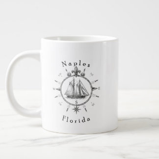 Neapel Florida Nautischer Segelkompass Segelboot Jumbo-Tasse