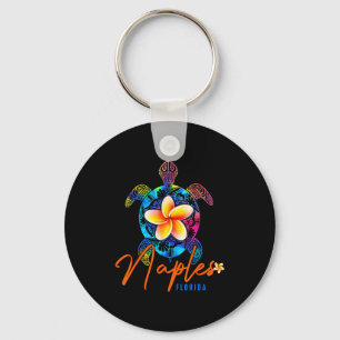 Neapel Florida Seeschildkröte Tie Dye Tropischer U Schlüsselanhänger