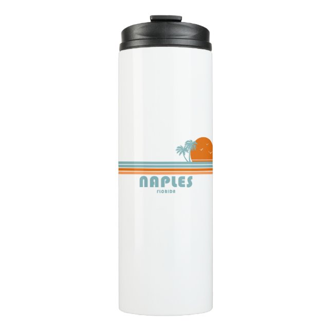 Neapel Florida Sun Palm Trees Thermosbecher (Vorderseite)