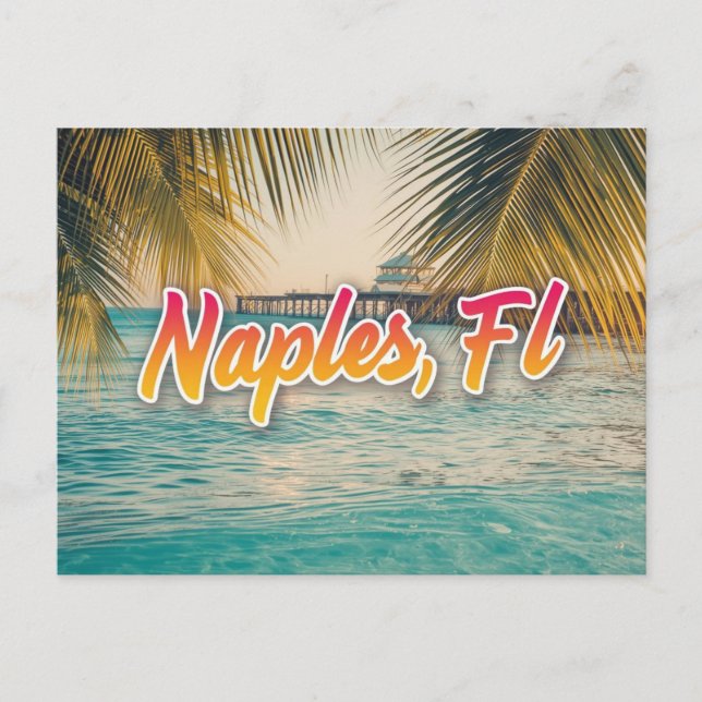 Neapel Florida träumend  Postkarte (Vorderseite)