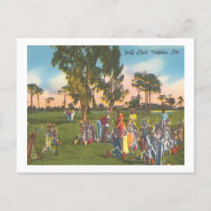 Neapel, Florida Vintager Golfplatz der 40er Jahre Postkarte