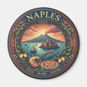 Neapel Italien Berg Vesuv Reisen Magnet