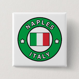 Neapel Italien Button