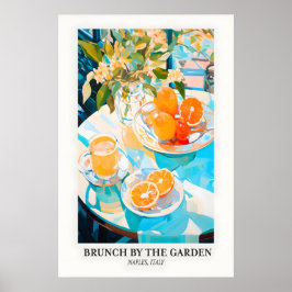 Neapel Italien Druck Citrus Brunch Stillleben Kuns Poster