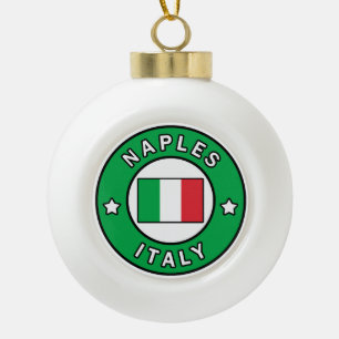 Neapel Italien Keramik Kugel-Ornament