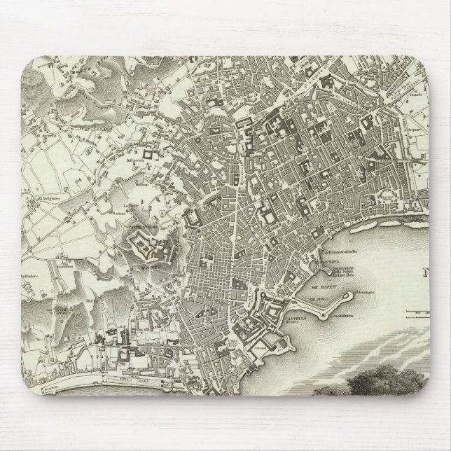 Neapel, Italien Mousepad (Vorne)