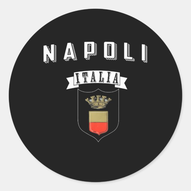 Neapel Italien Neapel Italien Runder Aufkleber (Vorderseite)