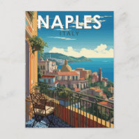 Neapel Italien Reisen Kunst Vintag